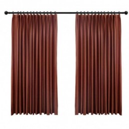 Minimalistisk Rød Flannel Mørklægningsgardin Skræddersyet Stof Gardin Ensfarvet Stof Stue Soveværelse