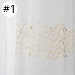 Broderede, Transparente Tylgardiner, Gennemsigtige Gardiner, Cortinas Til Stuen