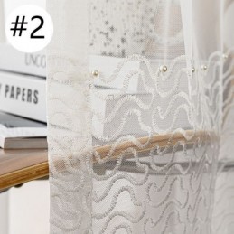 Broderede, Transparente Tylgardiner, Gennemsigtige Gardiner, Cortinas Til Stuen