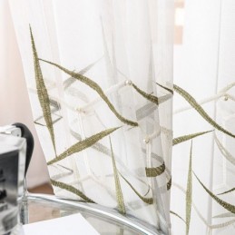 Europæisk Broderet Transparent Gardin, Skræddersyet Gardin I Tyl, Luksuriøse Voilegardiner Til Stuen