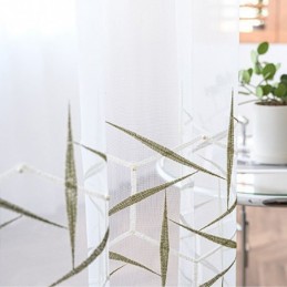 Europæisk Broderet Transparent Gardin, Skræddersyet Gardin I Tyl, Luksuriøse Voilegardiner Til Stuen