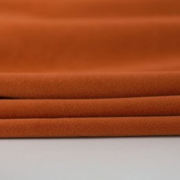 Orange Farvet Flannel Mørklægningsgardin Skræddersyet Minimalistisk Ensfarvet Stof Stue Soveværelse