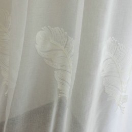 Fjerbroderi Transparent Gardin Skræddersyet Gardin Minimalistisk Voile Stue Soveværelse