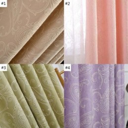 Vintage Semi-Mørklæggende Gardin Skræddersyet Gardin Luksus Broderi Stue