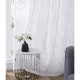 Lille Bladmønster Transparent Gardin, Skræddersyet Gardinpanel, Europæisk Stil, Blonde Voile, Karnap, Soveværelse