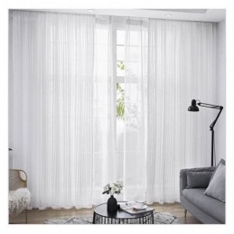 Lille Bladmønster Transparent Gardin, Skræddersyet Gardinpanel, Europæisk Stil, Blonde Voile, Karnap, Soveværelse