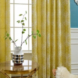 Simple Max Mørklægningsgardin Skræddersyet Gardin Blomst Stamen Jacquard Soveværelse