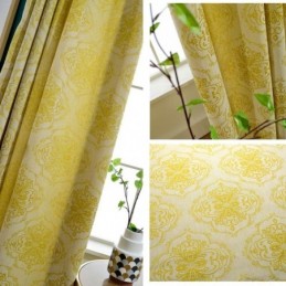 Simple Max Mørklægningsgardin Skræddersyet Gardin Blomst Stamen Jacquard Soveværelse