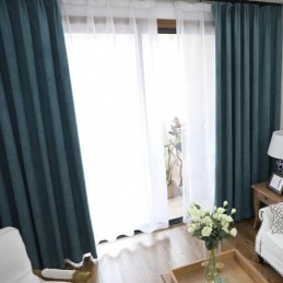 Ren Farve Gardin, Skræddersyet Gardin, Høj Skygge Til Stue, Soveværelse