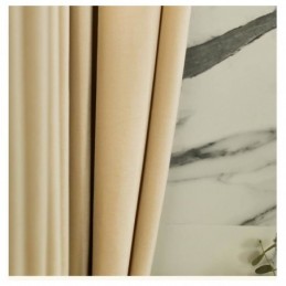 Flannel Champagnefarvet Mørklæggende Gardin Skræddersyet Nordisk Minimalistisk Premium Stof Stue Restaurant