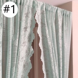 Elegante, Transparente Voilegardiner, Dekorative Vinduesgardiner Til Stue, Soveværelse