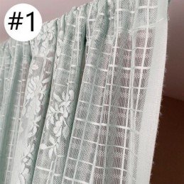 Elegante, Transparente Voilegardiner, Dekorative Vinduesgardiner Til Stue, Soveværelse