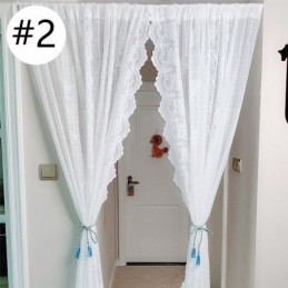 Elegante, Transparente Voilegardiner, Dekorative Vinduesgardiner Til Stue, Soveværelse