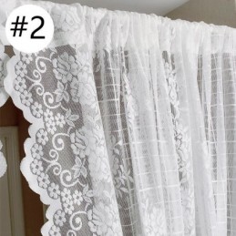 Elegante, Transparente Voilegardiner, Dekorative Vinduesgardiner Til Stue, Soveværelse