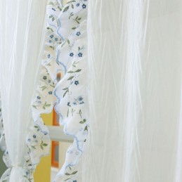 Moderne Jacquard Transparente Gardiner Nordisk Vinduesbeklædning Til Stuen