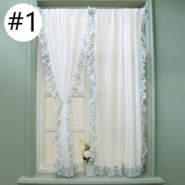 Moderne Jacquard Transparente Gardiner Nordisk Vinduesbeklædning Til Stuen