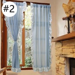 Moderne Jacquard Transparente Gardiner Nordisk Vinduesbeklædning Til Stuen