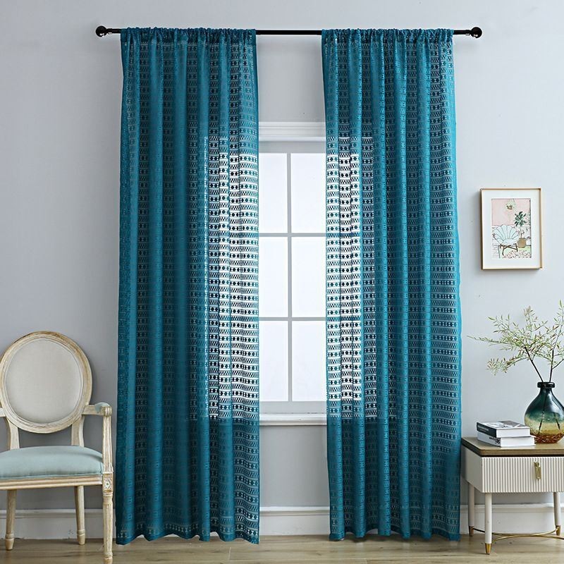 Nordisk Transparent Gardin, Specialfremstillet Gardin, Enkle Voilegardiner Til Stue, Soveværelse