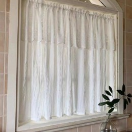 Hvidt Tyl Kort Gardin Til Målfremstillet Gardin Ensfarvet Transparent Voile Gardiner Til Stue