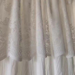 Hvidt Tyl Kort Gardin Til Målfremstillet Gardin Ensfarvet Transparent Voile Gardiner Til Stue