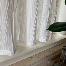 Hvidt Tyl Kort Gardin Til Målfremstillet Gardin Ensfarvet Transparent Voile Gardiner Til Stue